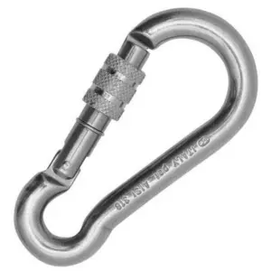 Kong Italy Aisi 316 100 Mm Kn12 Karabijnhaak Zilver