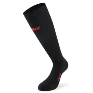 Lenz Compression 2.0 Merino Lange Sokken Zwart