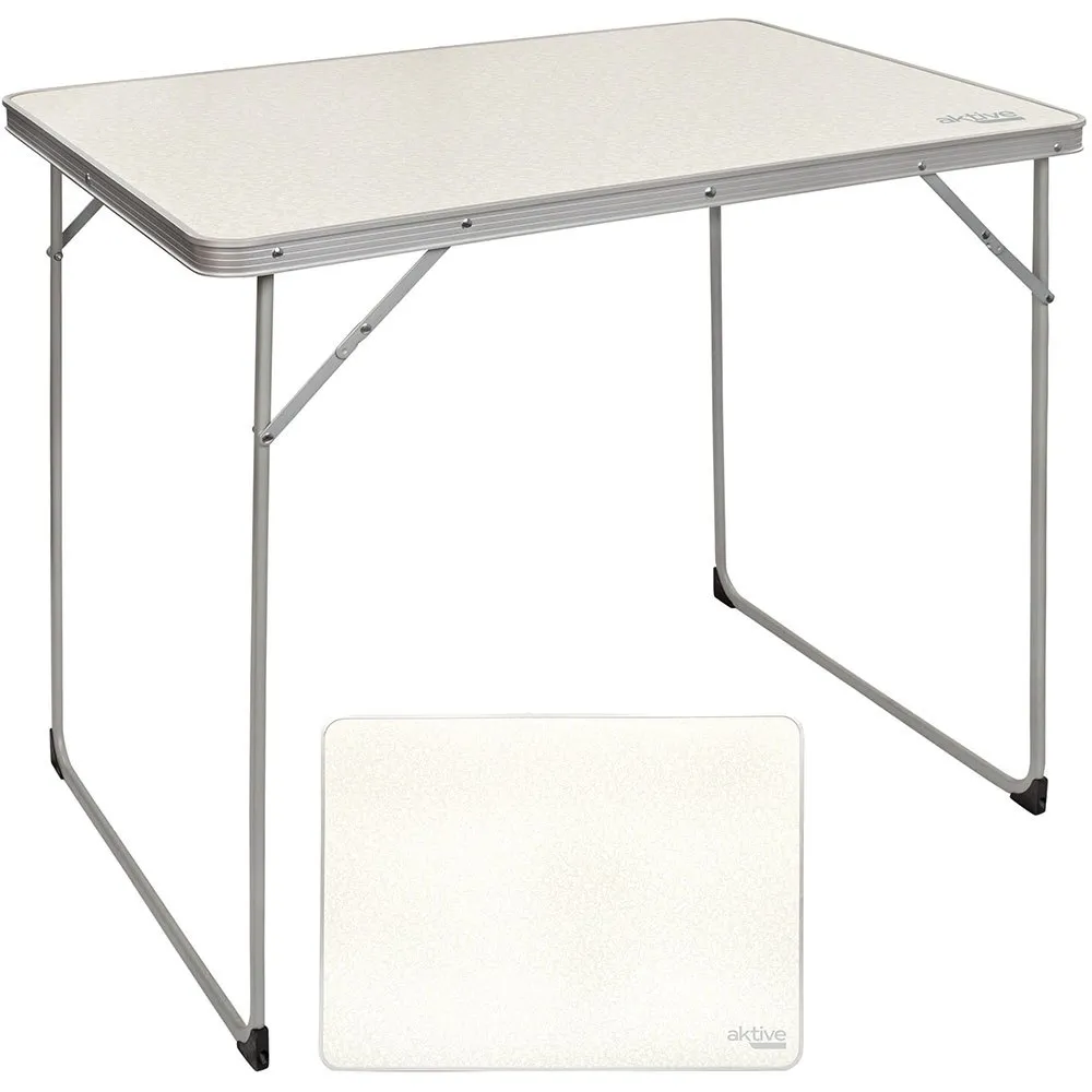 Aktive Folding Camping 80x60x70 Cm Tafel Wit