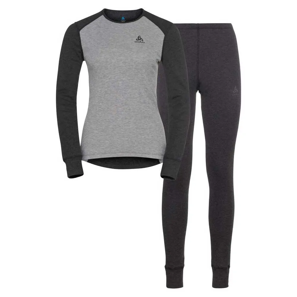 Odlo Active Warm Eco Lange Mouwen Basislaagset Grijs