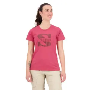 Salomon Outlife Big Logo T-shirt Met Korte Mouwen Rood