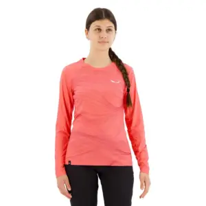 Salewa Seceda Sryton T-shirt Met Lange Mouwen Koraal