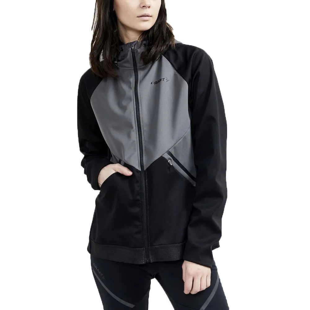 Craft Glide Hood Softshelljack Zwart
