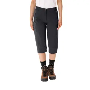 Vaude Farley Stretch Capri Iii Broek Zwart