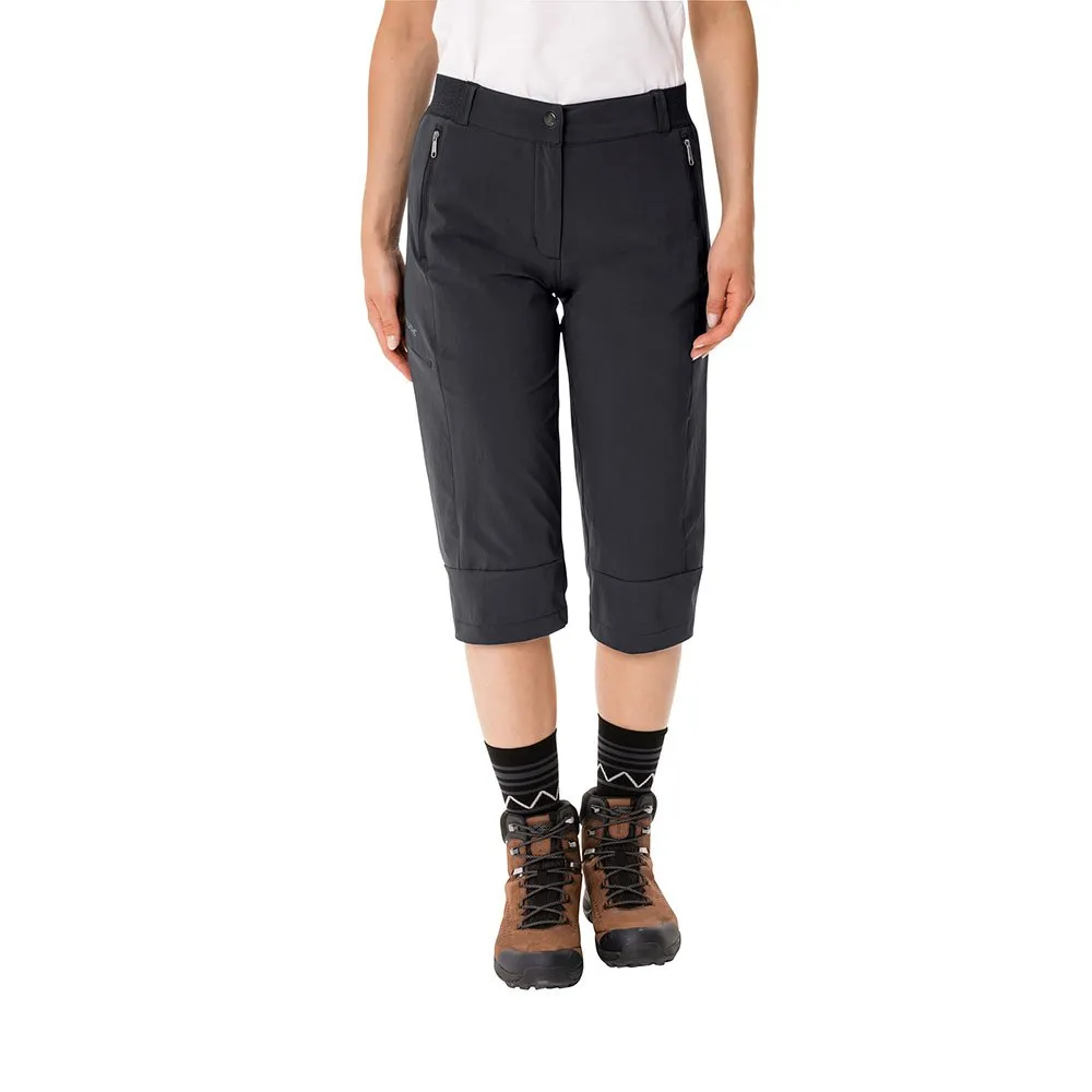 Vaude Farley Stretch Capri Iii Broek Zwart