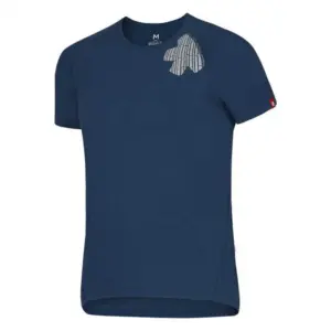 Ocun Bamboo T-shirt Met Korte Mouwen Blauw