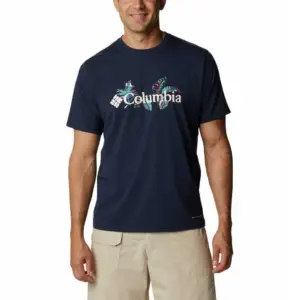 Columbia Sun Trek™ Graphic T-shirt Met Korte Mouwen Marineblauw