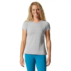Mountain Hardwear Might Stripe T-shirt Met Korte Mouwen Glacial