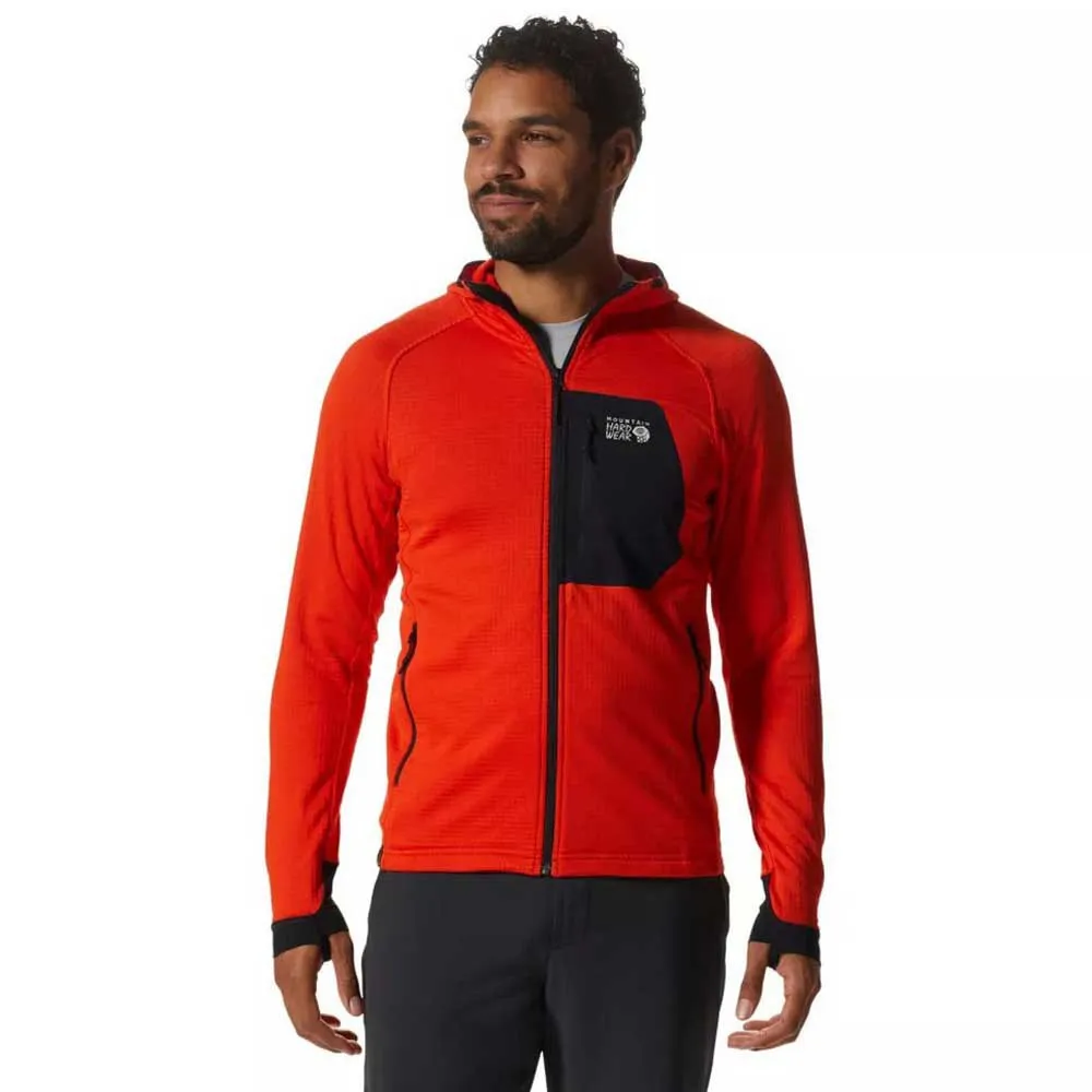 Mountain Hardwear Power Grid Sweatshirt Oranje