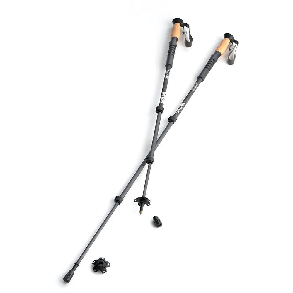 Silva Aluminium Cork Stokken Grijs