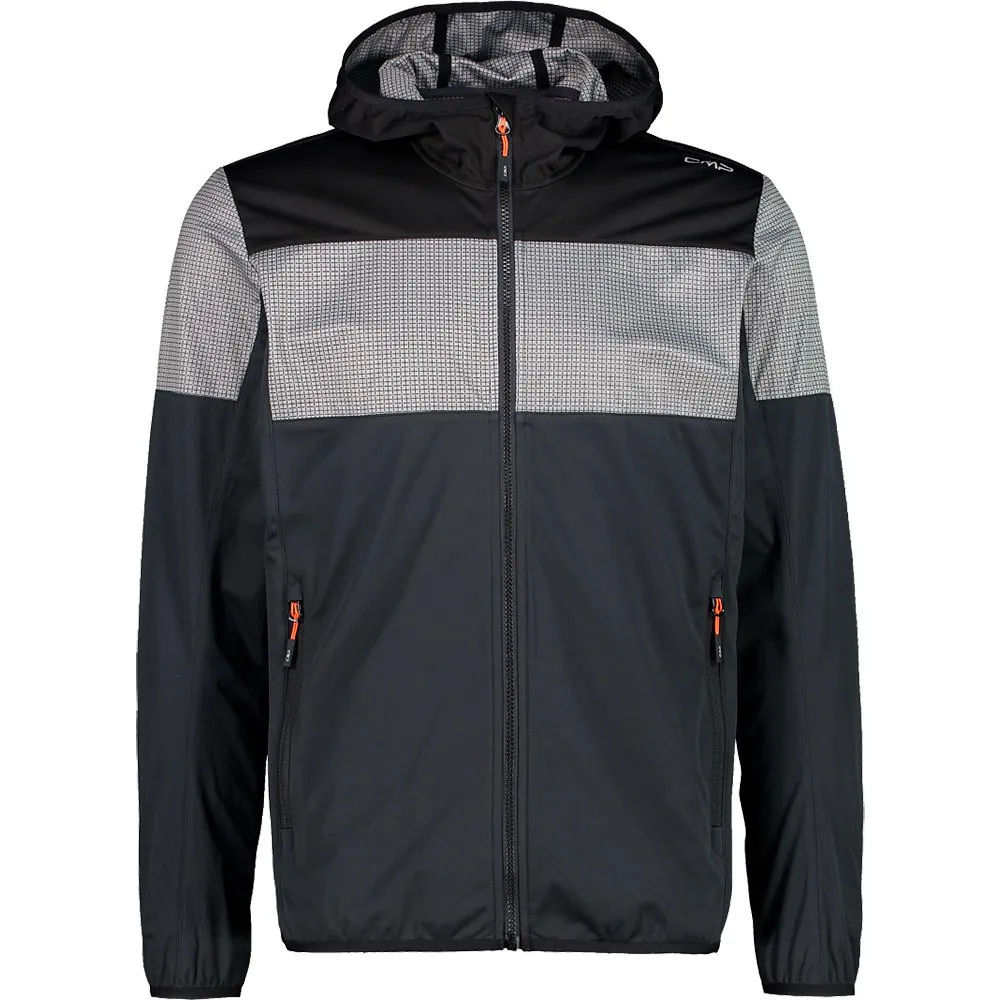 Cmp Fix Hood 31a5727 Softshelljack Antraciet