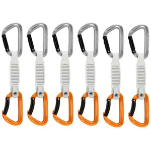 Mammut Sender Keylock Quickdraw 6 Eenheden Straight Gate / Bent Gate Key