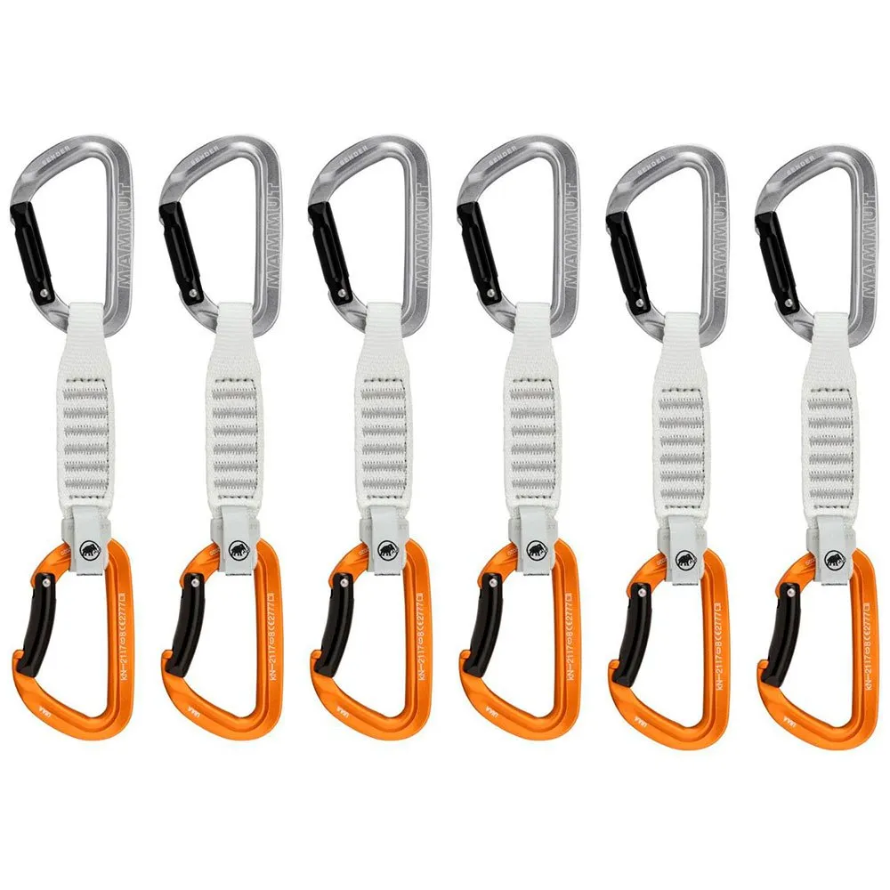 Mammut Sender Keylock Quickdraw 6 Eenheden Straight Gate / Bent Gate Key