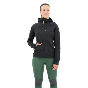 Fjällräven Abisko Trail Fleece Met Kap Zwart