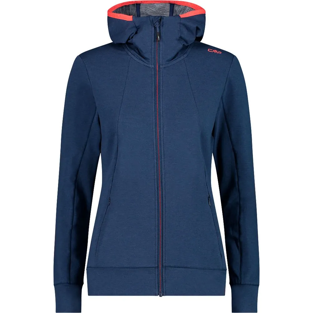 Cmp 30l6236 Fleece Met Kap Blauw