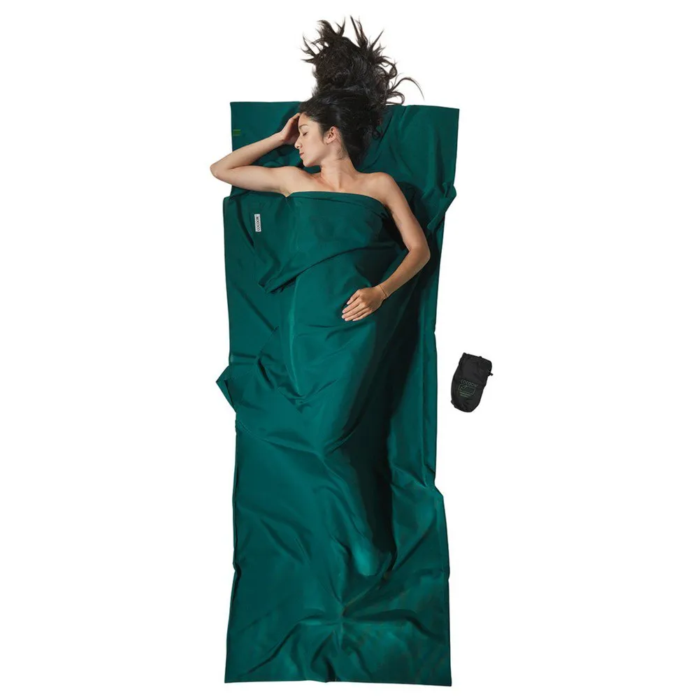 Cocoon Microfiber Travel Sheet Deken Groen