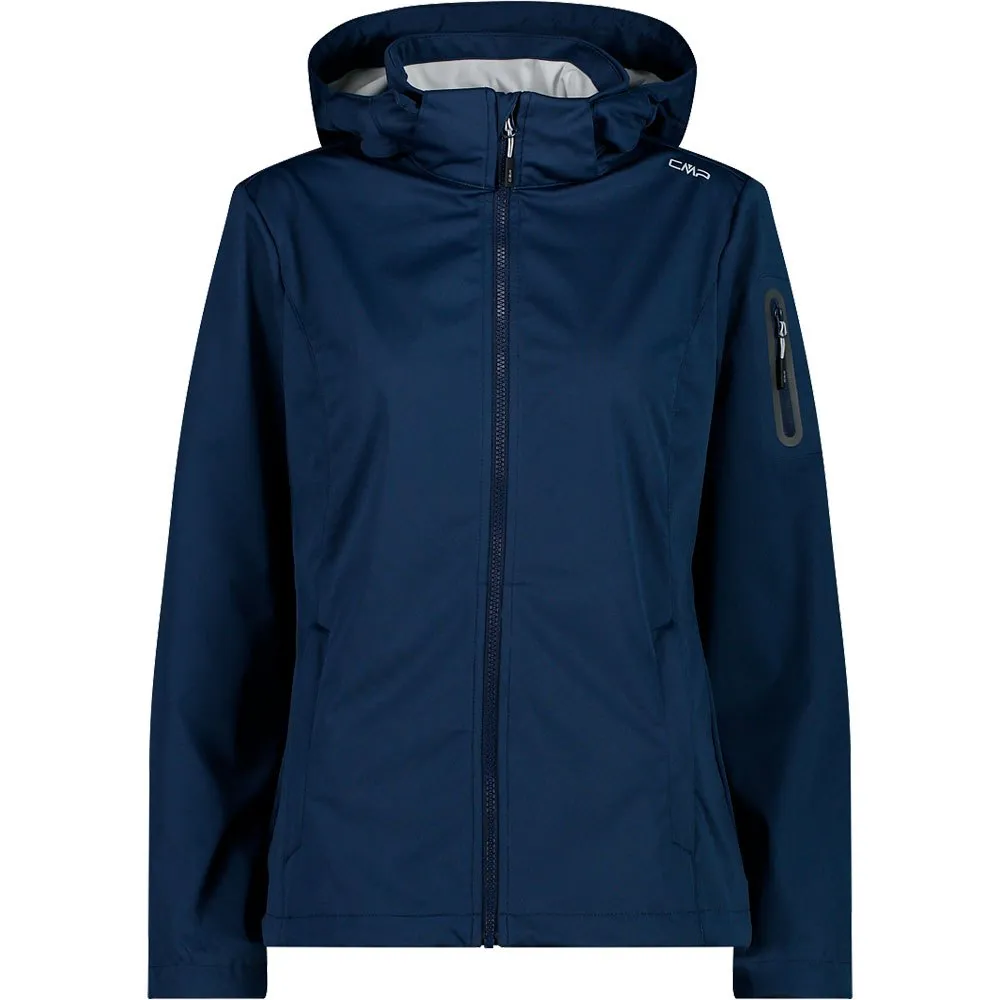 Cmp Zip Hood 39a5016 Softshelljack Blauw