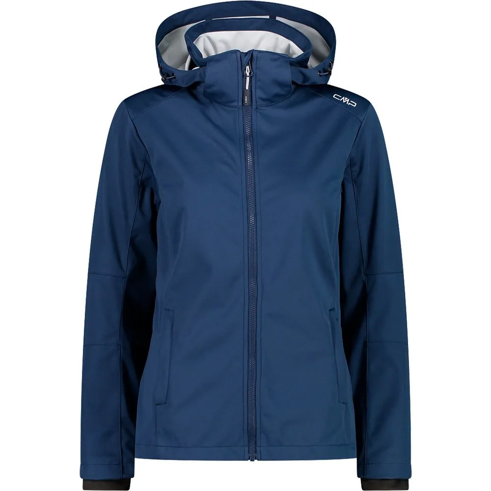 Cmp Zip Hood 39a5096 Softshelljack Blauw