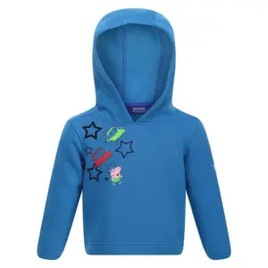Regatta Peppa Graphic Fleece Met Kap Blauw
