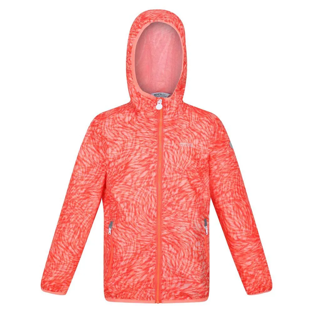 Regatta Printed Lever Jas Neon Peach Animal