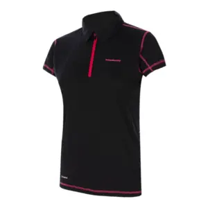 Trangoworld Noor Korte Mouw Poloshirt Zwart