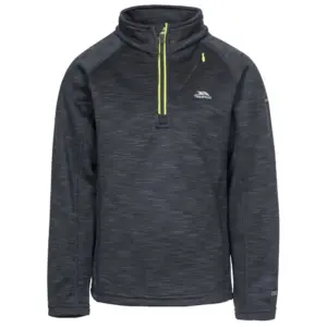 Trespass Edvin Fleece Met Halve Rits Zwart