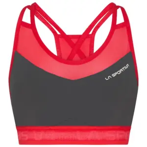 La Sportiva Wafaa Mouwloos T-shirt Carbon / Hibiscus