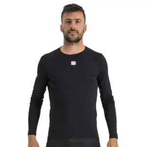 Sportful Merino Layer Tee Lange Mouwen Basislaag Zwart