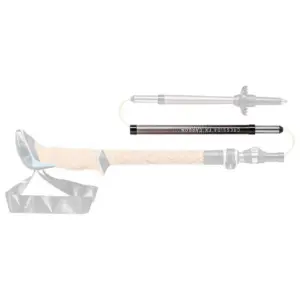 Leki Cressida Fx Carbonstokken Middendeel 3 110-120 Cm Multicolor