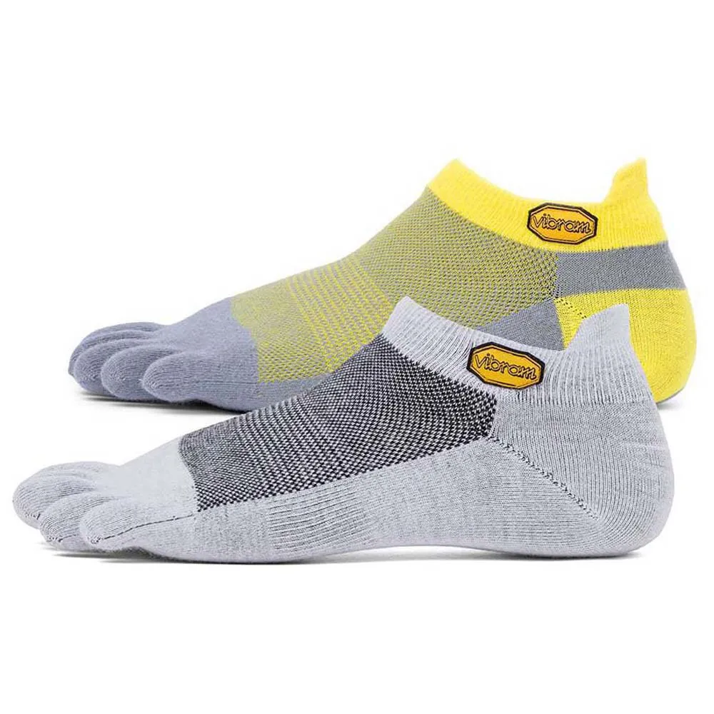 Vibram Fivefingers Pack 2 No-show Sokken Grijs