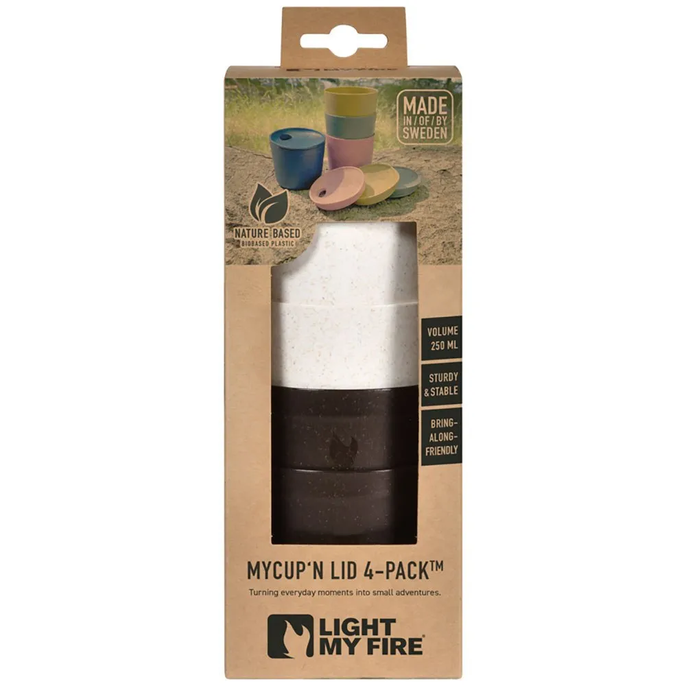 Light My Fire Mycup´n Lid Kort 4-pack 250ml Nature