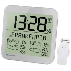 Bresser Mytime Meteotime Weerklok Zilver