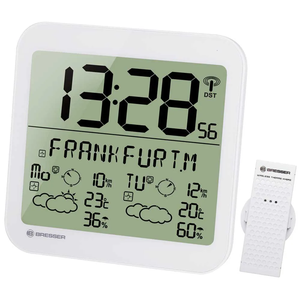 Bresser Mytime Meteotime Weerklok Wit