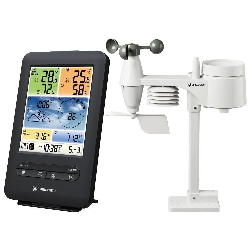 Bresser 7002585 Weerstations Zwart