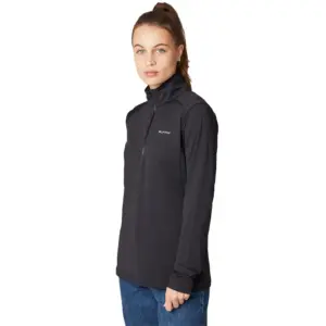 Protest Senna Fleece Met Halve Rits Zwart