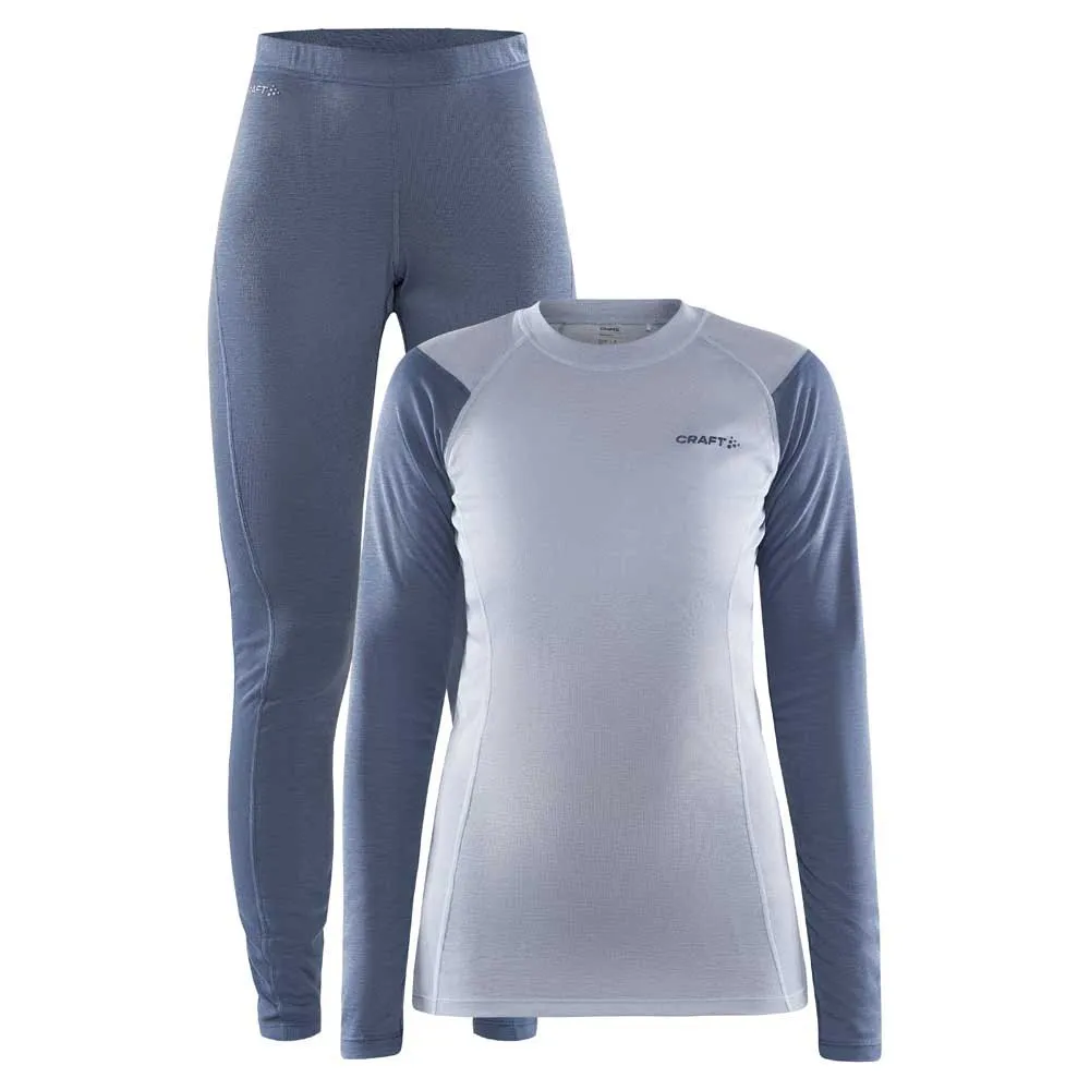 Craft Core Warm Lange Mouwen Basislaagset Flow / Sulfur