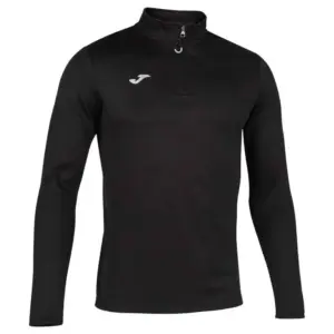 Joma Running Night Fleece Met Halve Rits Zwart