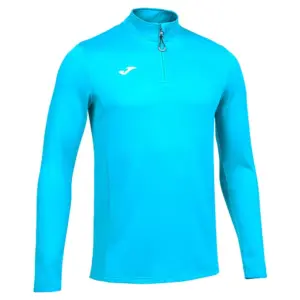 Joma Running Night Fleece Met Halve Rits Turquoise