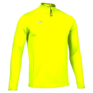 Joma Running Night Fleece Met Halve Rits Geel