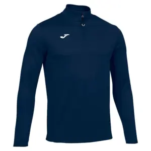 Joma Running Night Fleece Met Halve Rits Blauw