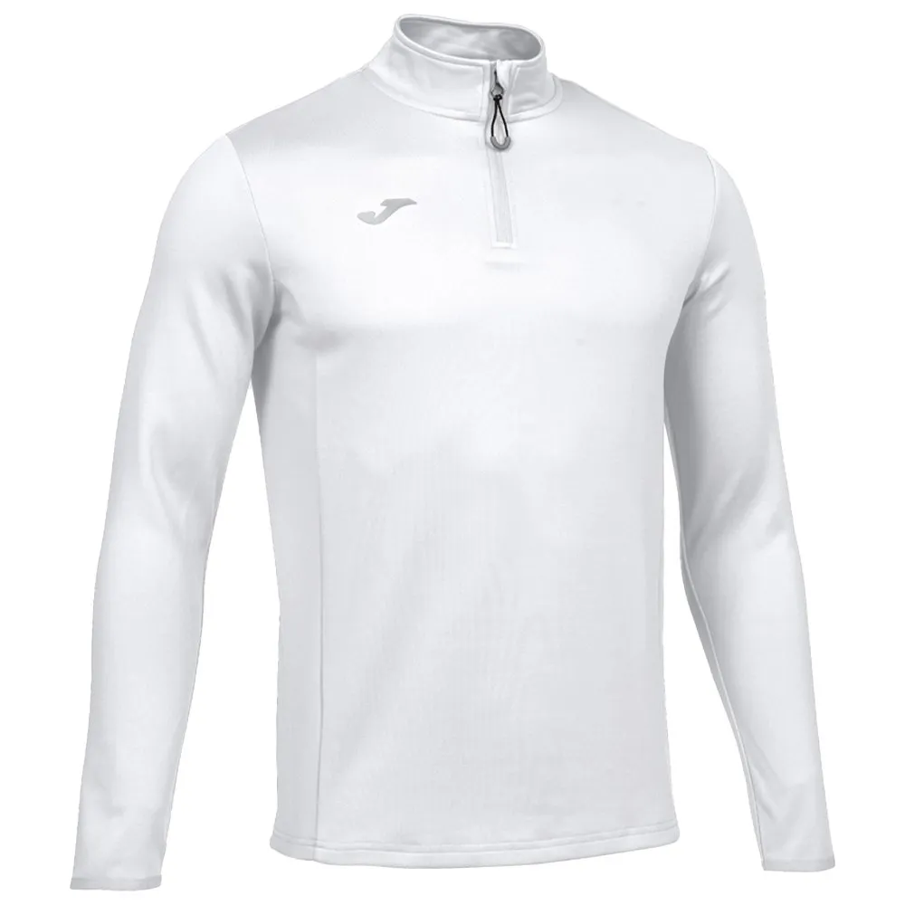 Joma Running Night Fleece Met Halve Rits Wit