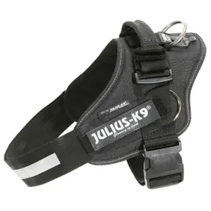 Julius K-9 Idc® Power Side Rings Hondenharnas Zwart
