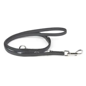 Julius K-9 Rubberized Training 14 Mm Hondenriem Zwart