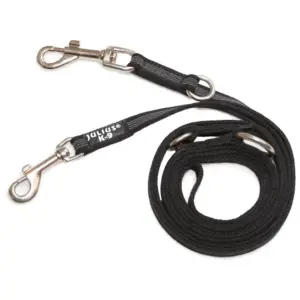 Julius K-9 Rubberized Training 20 Mm Hondenriem Zwart