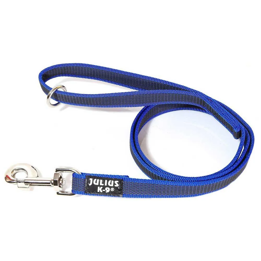 Julius K-9 Rubberized Training 20 Mm Hondenriem Blauw