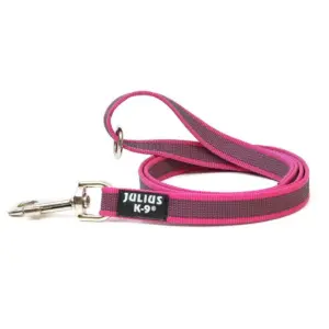 Julius K-9 Rubberized Training 20 Mm Hondenriem Roze