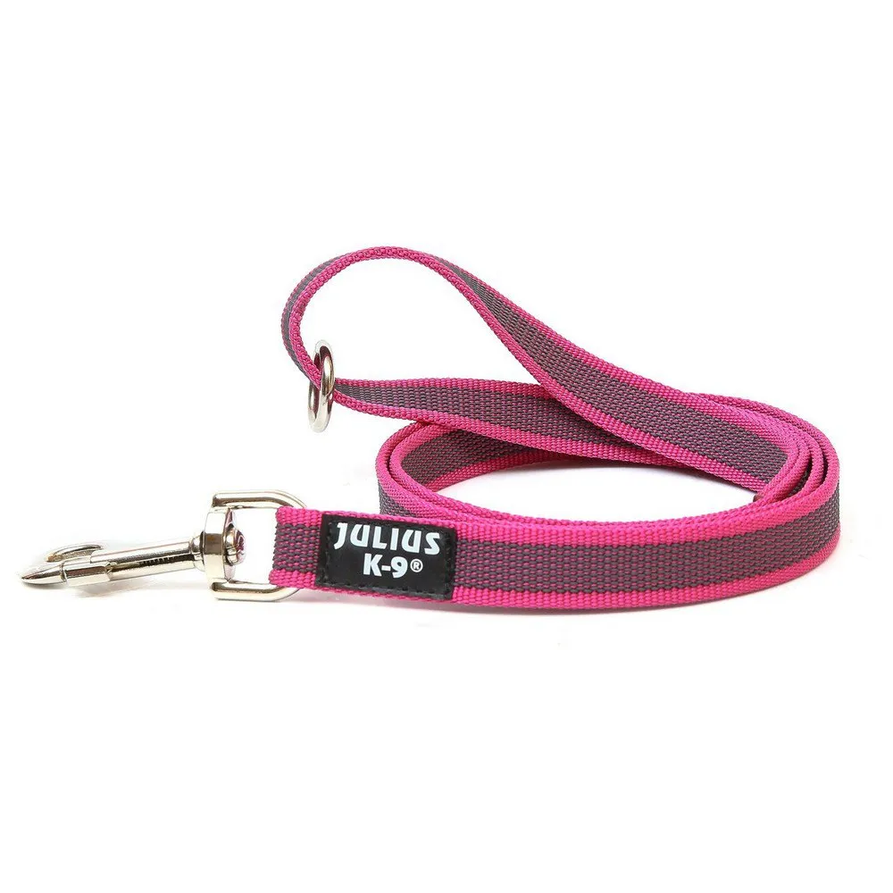 Julius K-9 Rubberized Training 20 Mm Hondenriem Roze