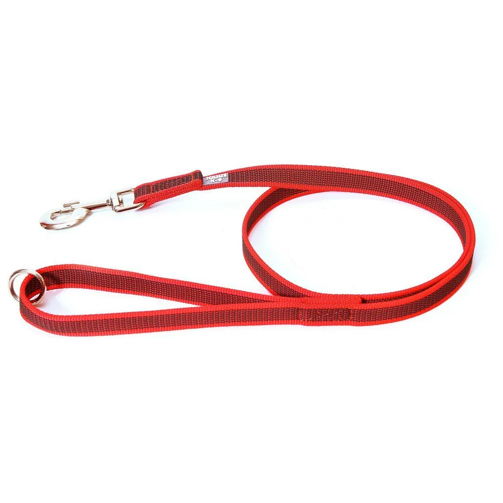 Julius K-9 Rubberized Training 20 Mm Hondenriem Rood