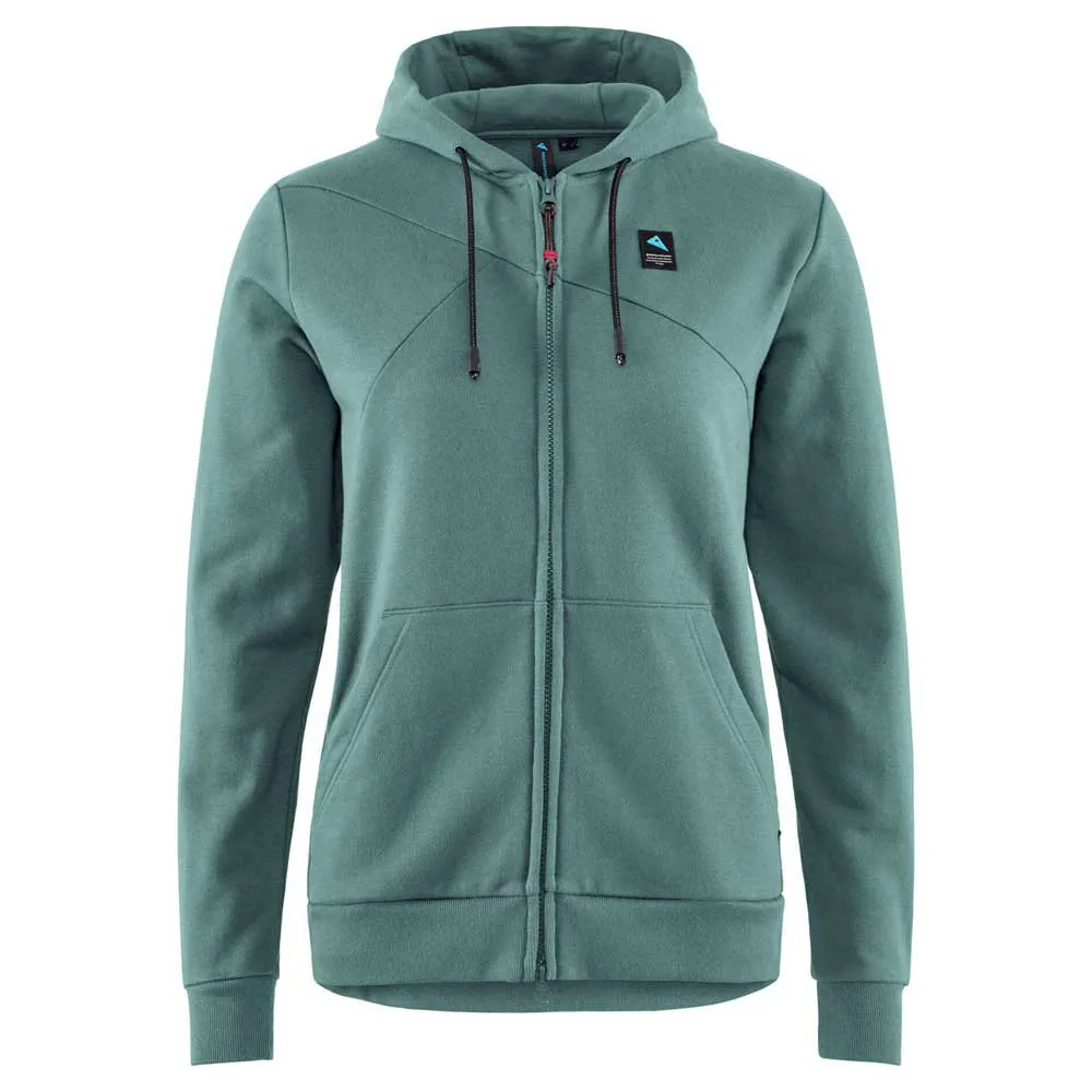 KlÄttermusen Runa Maker Sweatshirt Met Rits Dark Deep Sea