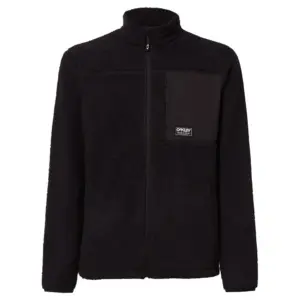 Oakley Apparel Mountain Fire Sherpa Fleece Met Volledige Rits Blackout
